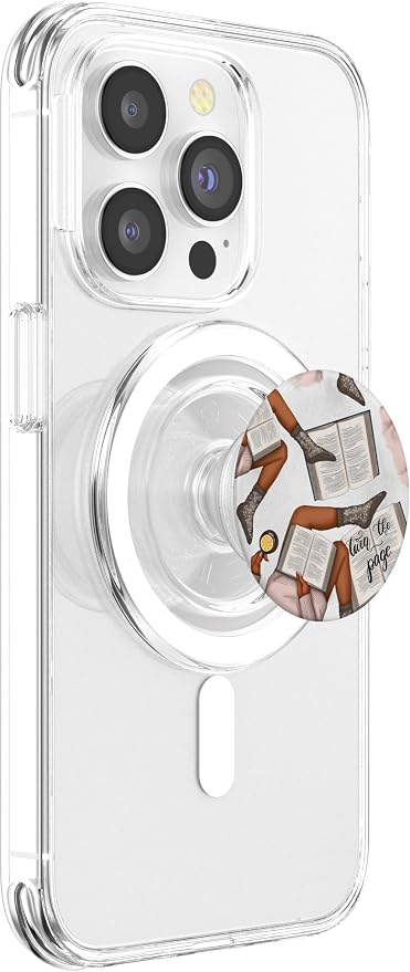 Cute Book Pattern For Women And Reading Teacher With Books PopSockets Adhesive PopGrip