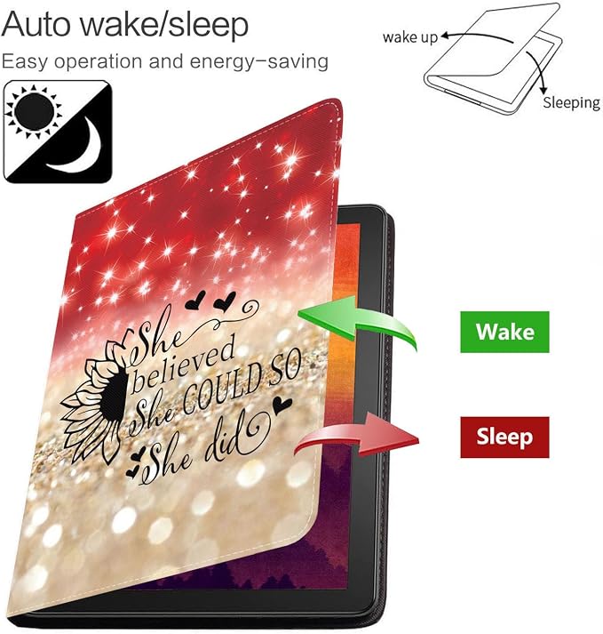 Case for Samsung Galaxy Tab S10 Lite/ S10 FE/ S9 FE 5G 10.9 Inch/ S9 11 Inch - Slim PU Leather Folding Stand Folio Cover with Auto Sleep/Wake American Flag &amp Bullets