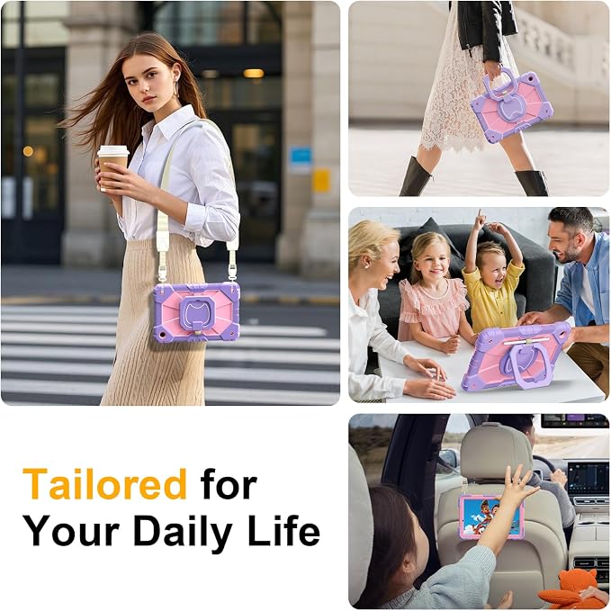 Case for Samsung Galaxy Tab A9 Plus 11 Inch 2023 Ubearkk Rugged Case for Samsung Galaxy A9+ Tablet SM-X210/X216/X218 with Screen Protector 360 Rotating Stand Shoulder Strap Pen Holder Black