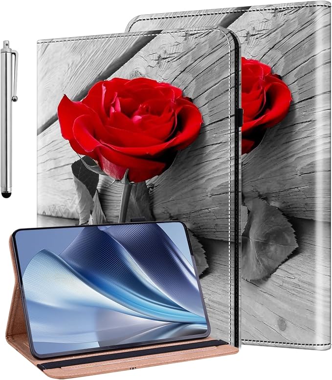 Case for iPad (A16) 11th Generation 11 Inch 2025 iPad 10th Generation 10.9 inch 2022 Auto Wake/Sleep Pencil Holder Flip Wallet Leather Cover Bicolor Marble
