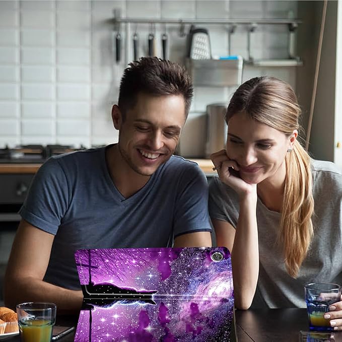 for 10.1 Amazon Fire HD 10 Tablet (13th Generation 2023 Release)PU Leather Multi-Angle Anti Slide Stand Cases with Auto Wake/SleepAnimals Dog Paws Galaxy