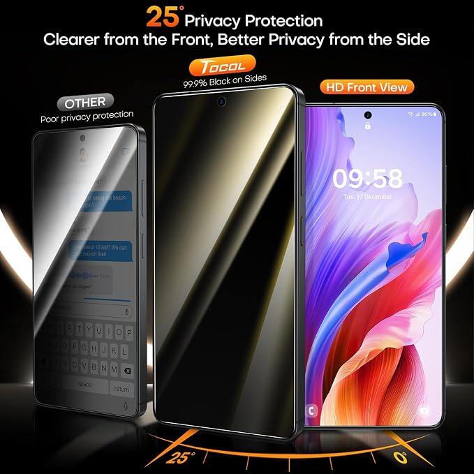 TOCOL for Pixel 2026 Screen Protector Clear | Easy Installation Bubble-Free 9H+ Tempered Glass 11FT Military Grade Shatterproof Anti-Scratch Case Friendly HD 2 Pack