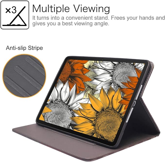 Case for Samsung Galaxy Tab A 8.0 2019 (SM-T290/T295/T297) Slim Lightweight PU Leather Stand Cover with Auto Wake/Sleep for Galaxy Tab A 8.0 Inch Abstract Watercolor Art Dogs