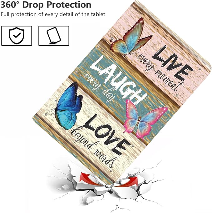 Case for iPad (A16) 11th Generation 11 Inch 2025 iPad 10th Generation 10.9 Inch 2022 Slim PU Leather Folio Smart Cover with Stand &amp Auto Wake/Sleep Bible Verse Psalm 46:10