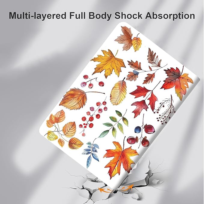 Case for iPad (A16) 11th Generation 11 Inch (2025) iPad 10th Generation 10.9 Inch (2022)，Slim Fit Foldable Standing Cover Case with Auto Sleep/Wake ，Red Moon Japanese Landscape