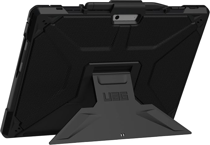 URBAN ARMOR GEAR UAG Designed for Microsoft Surface Pro 13 12/11 Edition Case with Built-in Kickstand &amp Pen Holder Compatible with Type Cover Keyboard Rugged Protective Cover Metropolis Black