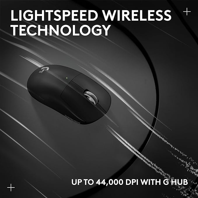 Logitech G PRO X Superlight 2 SE Wireless Gaming Mouse, 60 g pro-Grade Mouse with 5 programmable Buttons, 44K DPI Sensor, 888+ IPS, 1 kHz Report Rate, USB-C Charging for PC/Mac - Black