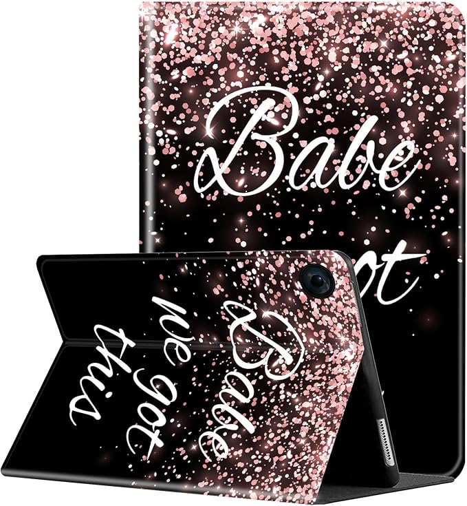 Case for iPad 10.2-inch (2021/2020/2019)/ iPad Air 10.5 2019 / iPad Pro 10.5 Multi-Angle Bracket with Automatic Sleep/Wake Protection Case - Babe We Got This