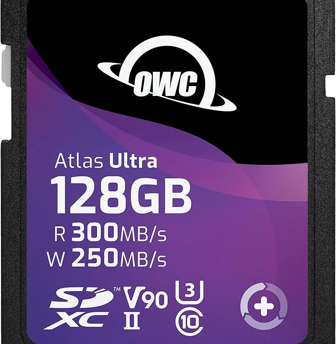 OWC Atlas Ultra 128GB SDXC UHS-II V90 Media Card