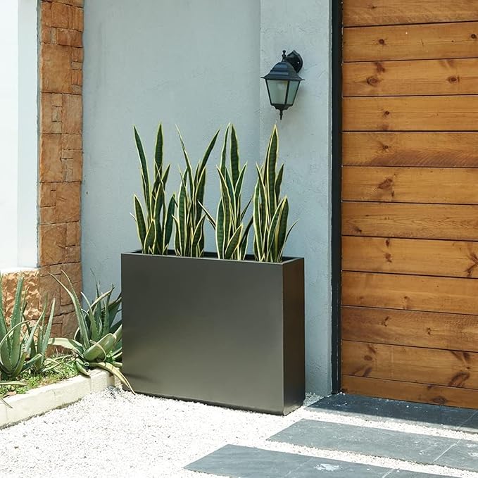Melorca&Guilla Artificial Plants 6PCS 30“Tall Faux Snake Plant,Fake Snake Plants Artificial Snake Plants Agave Sansevieria Greenery for Garden Shop Office Home Décor