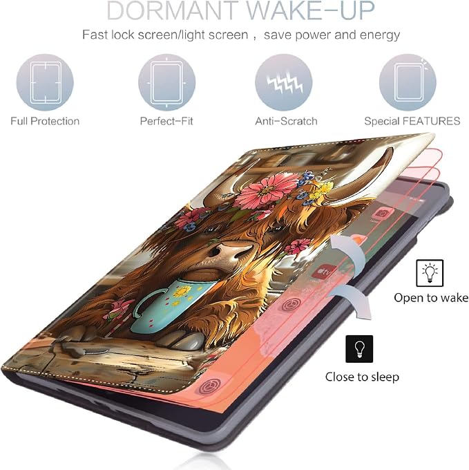 Case for Samsung Galaxy Tab S10 FE Plus 13.1 Inch 2025 Model (SM-X620/X626)Slim Folding Stand Cover with Auto Wake/Sleep for Samsung Galaxy Tab S10 FE Plus ，Painting Autumn Trees