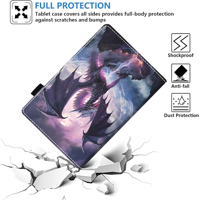 Case for Amazon Kindle Fire 7 Tablet (7 Display 12th Generation 2022 Release) Slim PU Leather Stand Folio Cover with Card Slot &amp Auto Wake Sleep Abstract Paint Butterfly