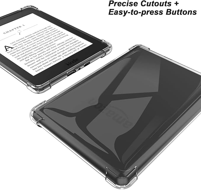 Clear Case for All-New Amazon Kindle Fire Max 11 Tablet (13th Generation 2023 Release) 11 Slim Lightweight Shell Transparent Soft TPU Back Shockproof Crystal Reinforced Corner Cover Clear