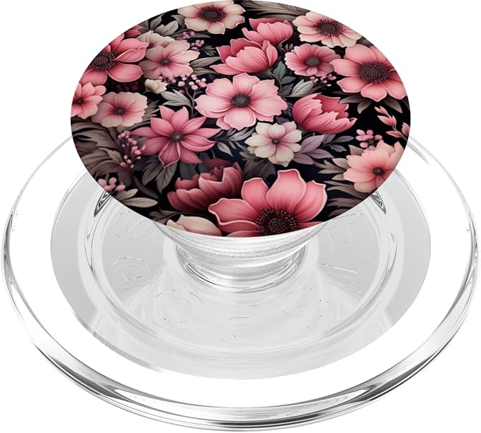 Vintage Pink Wildflower Flower Lover Tropical Garden PopSockets Adhesive PopGrip