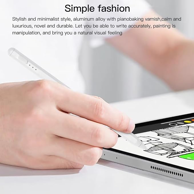 2023 New Touch Screen Stylus Pen Compatible for iPad 2021 9th gen/2020 8th gen/2019 7th gen/2018 6th gen - Black