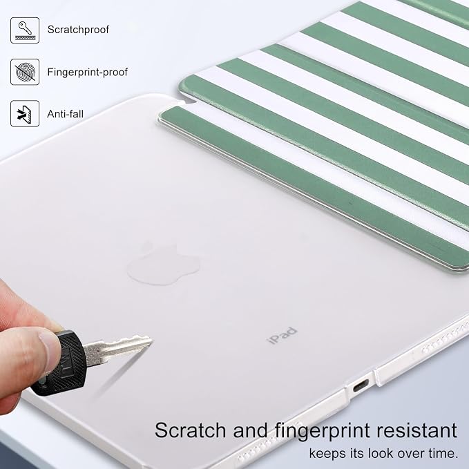 case for ipad 11th Generation11 Inch 2025 (A16 Chip) &amp 10th Gen 10.9 Inch 2022 - Slim Scratch-Resistant Hard PC Translucent Back Shell Smart Cover Wake/Sleep FunctionBlack Bow