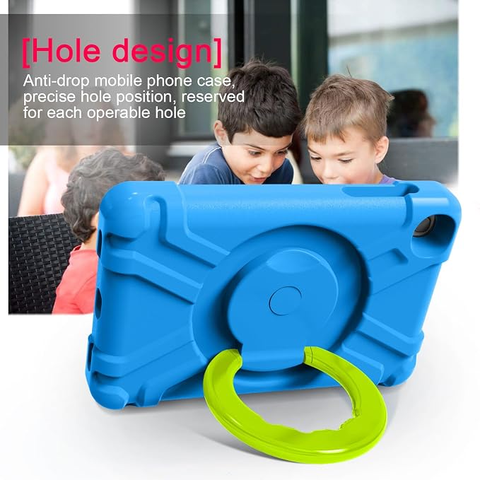 AKABEILA Compatible with Amazon Fire HD 8 2020/2022 Tablet Case，Rugged Kids Case with Stand Lightweight Shockproof Kids Friendly Tablet Cover Black