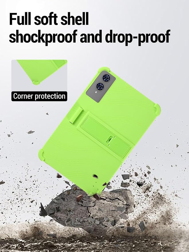 for TECLAST T65 13.4 inch Tablet Protective case Shockproof Lightweight Silicone Protective Cover with Stand Child-Friendly Protection Easy to Clean DesignBlack
