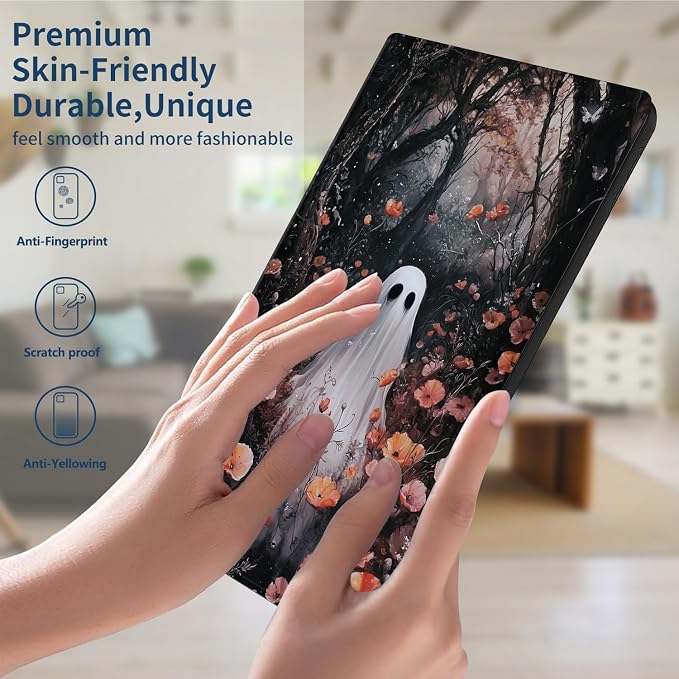 Slim Case for Amazon Kindle Fire Max 11 Case (13th Generation 2023 Release) 11 PU Leather Folio Stand Adjustable Smart Cover with Auto Wake/Sleep for Kindle Fire 11 TabletArt Black Cat Tree