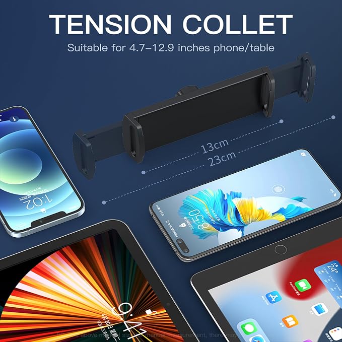 Adjustable Cell Phone Stand360° Rotating Lifting Mobile Phone Holder | for DeskVideo Recording HomeOffice Compatible with All iPhone for Galaxy
