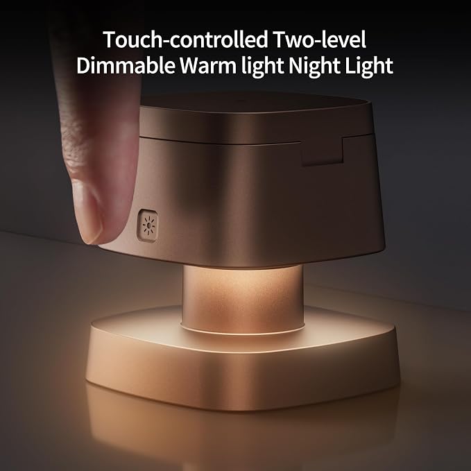 4 in 1 Magnetic Wireless Charging Station15W Fast Charging with Night Light for MagSafe Charger Stand3 in 1 Wireless Charger for iPhone 17/16/15/14/13 Pro MaxApple Watch &amp AirPodsSand Gold