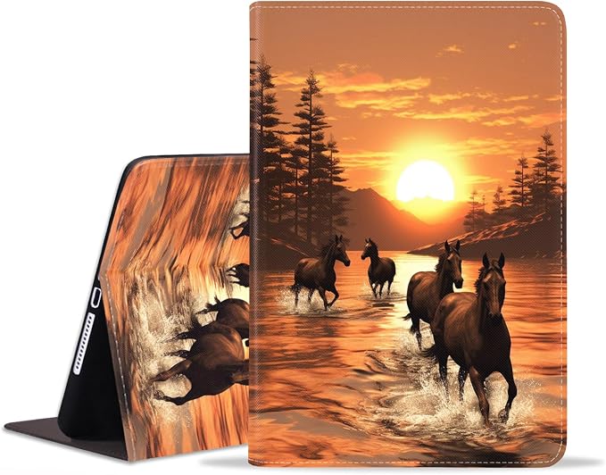 Case for Samsung Galaxy Tab S10 Lite/ S10 FE/ S9 FE 5G 10.9 Inch/ S9 11 Inch - Slim PU Leather Folding Stand Folio Cover with Auto Sleep/Wake - African American Girl