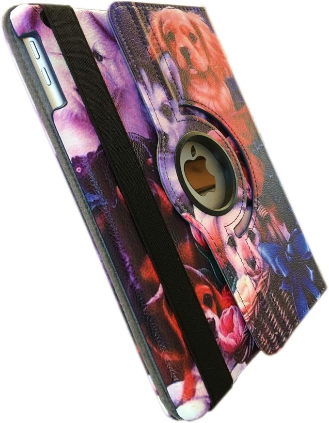 Case for iPad Air 1st Generation Models A1474 A1475A1476 360 Rotating Stand with Wake Up/Sleep Function Also for iPad 6th 5th Air2nd Generation 9.7 inch case (Art Flower)