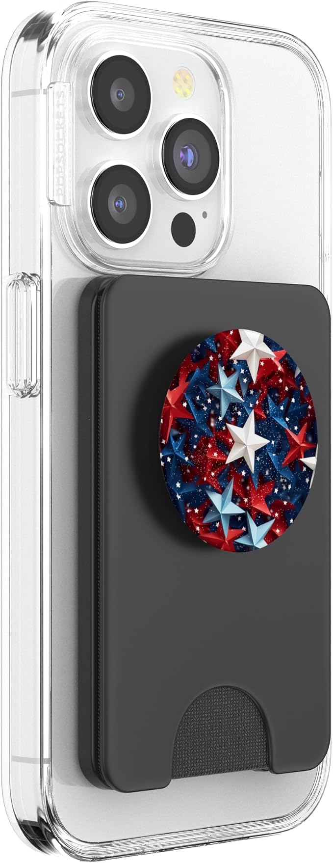 Blue Red White Stars Patriotic Pride American 4th Of July PopSockets Adhesive PopGrip