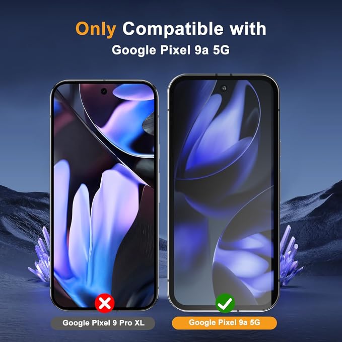 Privacy Screen Protector for Google Pixel 10 Lens Protector | [2+2] 9H Hardness Tempered Glass Protective Film + Camera Lens Protector [Full Coverage] [Anti-Spy] [Scratch-Resistant]
