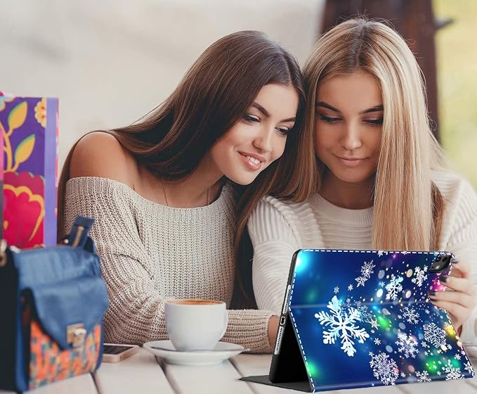 Case for New iPad (A16) 11th Generation 11 Inch 2025 for iPad 10th Generation 10.9 2022 Multi-Angle Smart Stand Cover Auto Sleep/Wake Halloween Panda Wizard and Pumpkin