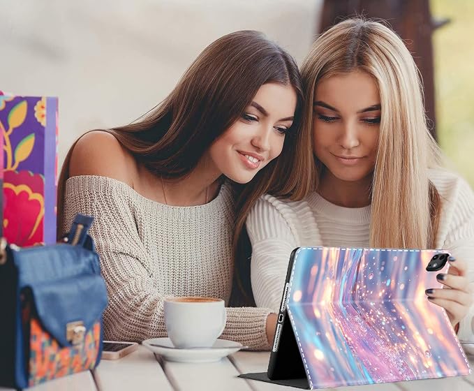 Case for New iPad (A16) 11th Generation 11 Inch 2025 for iPad 10th Generation 10.9 2022 Multi-Angle Smart Stand Cover Auto Sleep/Wake Halloween Panda Wizard and Pumpkin