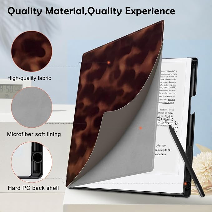 Case for Remarkable 2 Paper Tablet 10.3 2020 ReleasedLightweight and Hard Back Shell Protective Book Folio Cover with Built-in Pen HolderComes with Remarkable 2 Pen Tips.