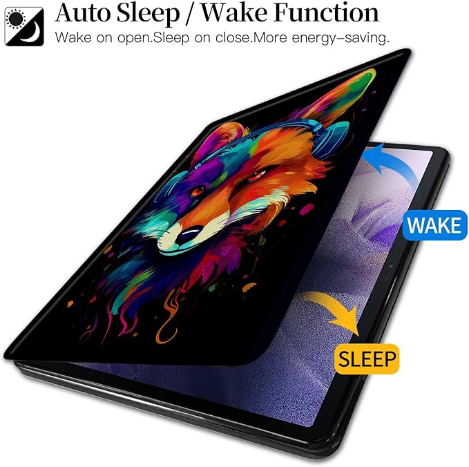 American Flag Deer Pattern Case for All-New Amazon Kindle Fire 7 Inch Tablet (9th/7th/5th Generation 2019/2017/2015 Release)360 Degree Rotating Stand Protective Cover with Auto Sleep/Wake