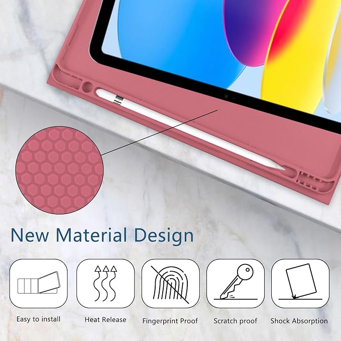 for iPad 9th Generation 10.2 Inch 2021/2020/2019 Case Initial Chenille Letter Suture Personalized for iPad 9th/8th/7th Generation Case with Auto Sleep/Wake Pencil Holder (Black A)