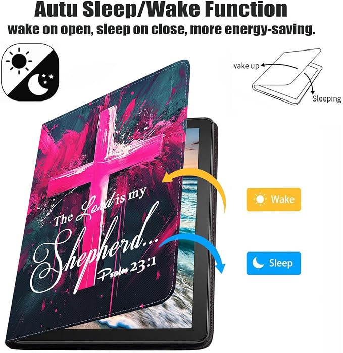 Case for Samsung Galaxy Tab A9 Plus 11 Inch 2023 Model (SM-X210/X216/X218) Premium PU Leather Stand Folio Cover with Auto Sleep/Wake Abstract Colorful Dog