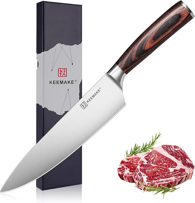 10" Damascus Chef Knife, Ultra Sharp 10° Edge Japanese VG10 Kiritsuke Kitchen Knife with Ash Sheath, 67 Layers Hand Forged Hammered Cooking Knife for Meat, Vegetable & Fruit, Camping & BBQ Gift