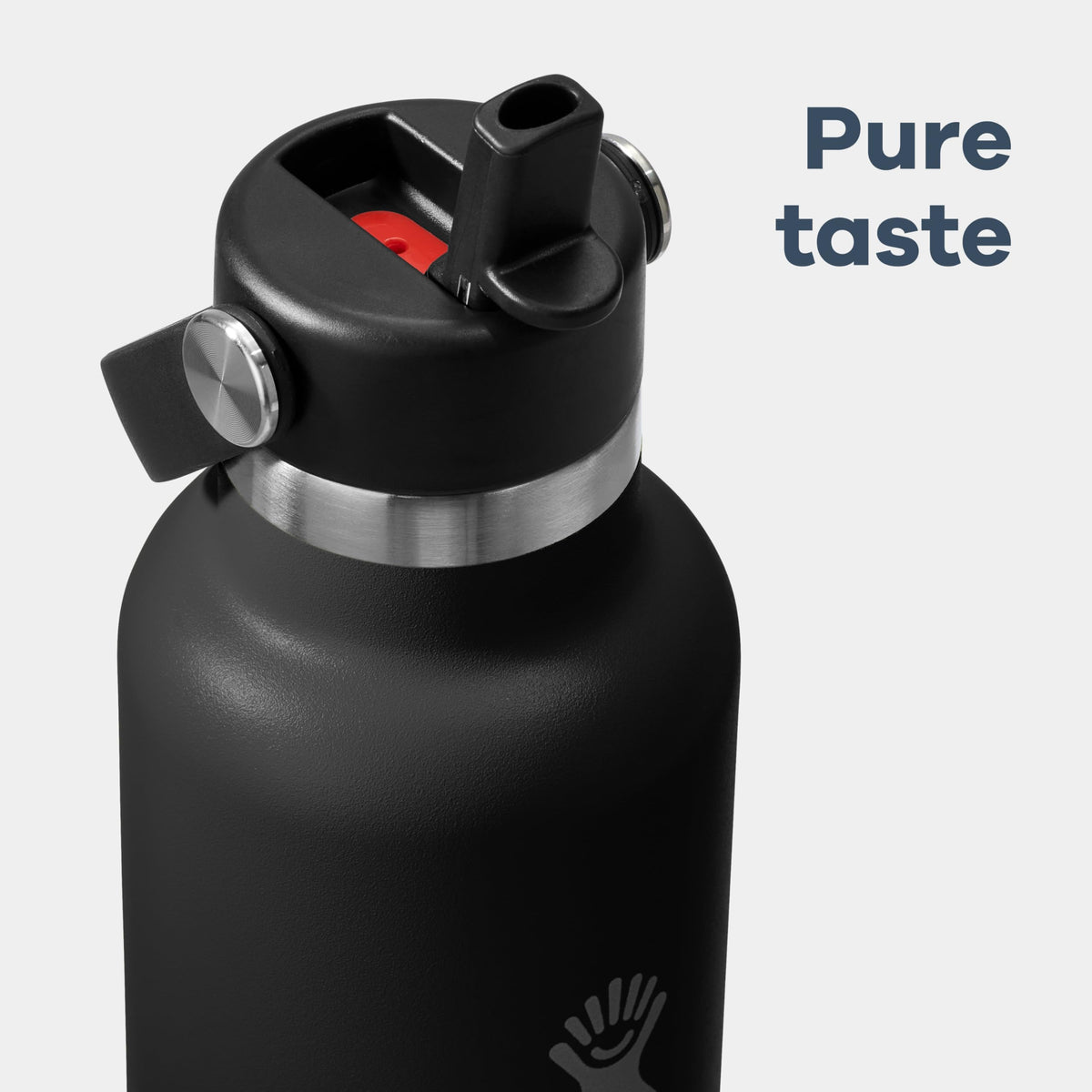 Hydro Flask Water Bottle - Insulated Stainless Steel - Straw Lid, Non Spill, Leakproof in 24 Oz Capri Blue