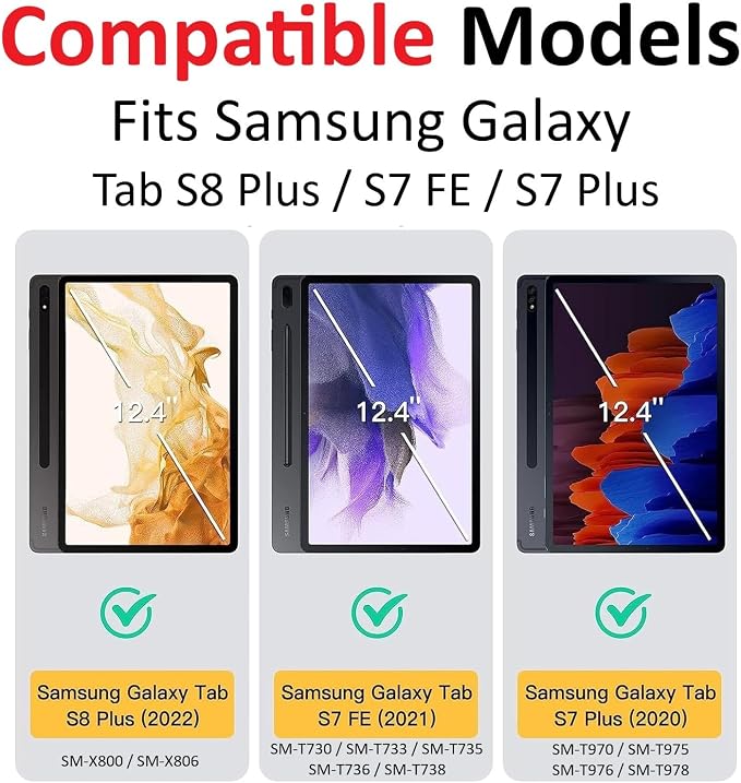Vultic Rotating Case for Samsung Galaxy Tab A 8.4 2020 (8.4-inch) [SM-T307U] 360 Degree Stand [Auto Sleep/Wake] Folio PU Leather Smart Tablet Cover (Black)