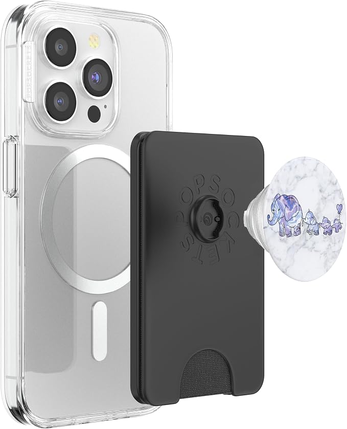 3 Kiddos Mama Elephant - 3 kids - Elephant Mom Phone Grip - PopSockets Adhesive PopGrip