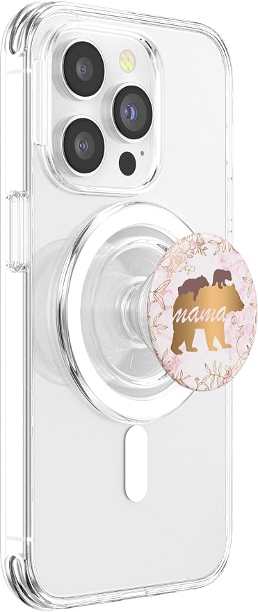 Mama Bear 2 Cubs Women Cell Phone Accessory PopSockets Adhesive PopGrip