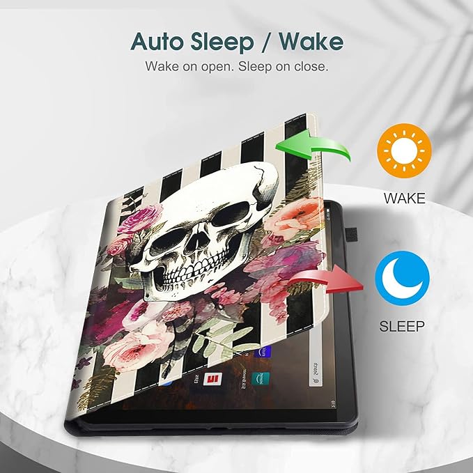 Case for All-New Amazon Fire HD 10 and 10 Plus Tablet (13th/11th Generation 2023/2021 Release) 10.1 - Slim Fit Standing Cover with Auto Sleep/Wake，Wolf