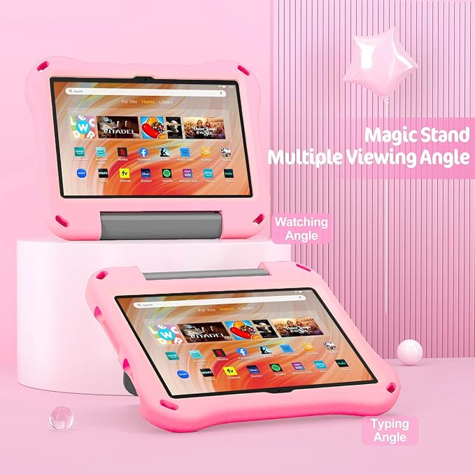 10 inch Tablet Case for kids(Compatible with 13th/11th Gen 2023/2021) (Incompatible with iPad Samsung 10 inch Tablet)Light Weight Shock Proof Convertible Handle Stand Kids Case (A-Light Blue)