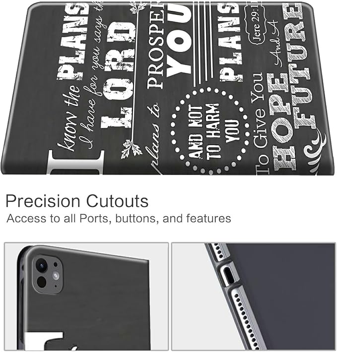 for iPad Air 11 (2024)/ iPad Air 6th/5th/4th Gen Case (2025/2024/2022/2020) 10.9 Inch CaseBEOTIWAD Shockproof Slim PU Leather Stand Protective Cover with Auto Sleep/Wake-Bible Verses Philippians 4-13