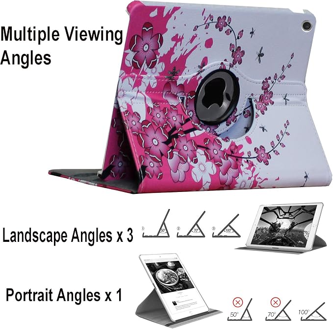 Case for iPad 10.2 inch for iPad 9th 8th 7th Generation Rotating Stand Smart Magnetic Auto Wake Up/Sleep Cover for A2602 A2603 A2604 A2605 MK2L3LL/A MK2P3LL/A MK673LL/A (Black)
