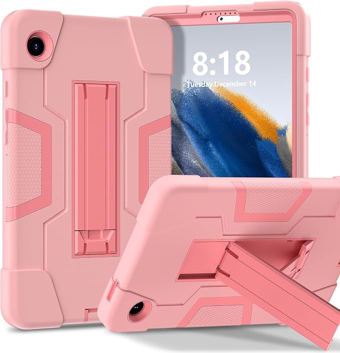 case for Galaxy Tab A9 8.7 2023 Case Hard PC Soft Silicone Kickstand Rugged Heavy Duty High Impact Protective Case for Samsung Galaxy Tab A9 8.7 Inch 2023 SM-X110 SM-X115 Black