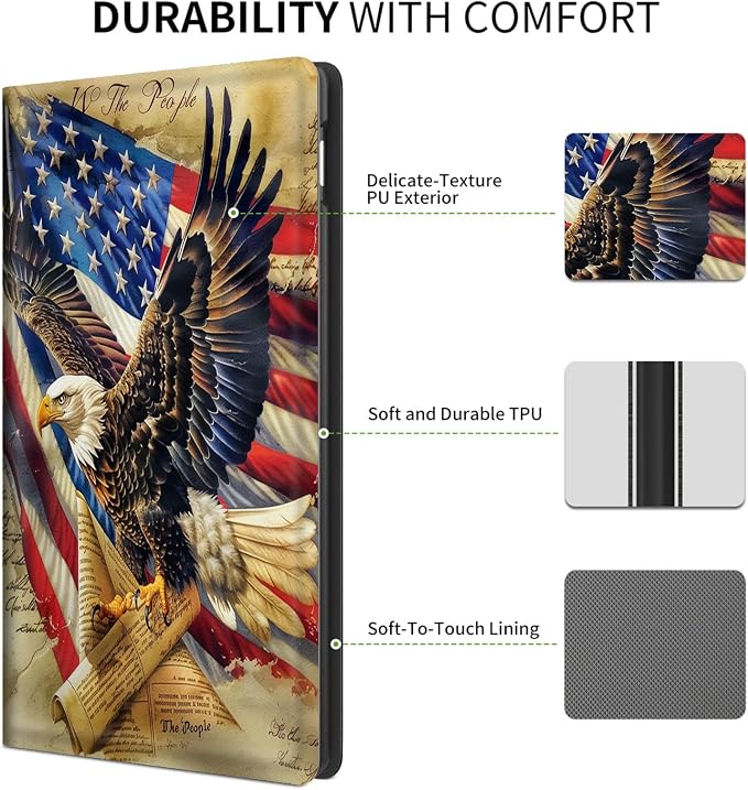 FUYOCWE for iPad Pro 13 Inch Case (M47th Generation2024 Model A2925A2926A3007)PU Leather Slim Folding Stand Case for iPad 13 7th GenAuto Sleep Wake Cover -A Dream Catcher Wolf