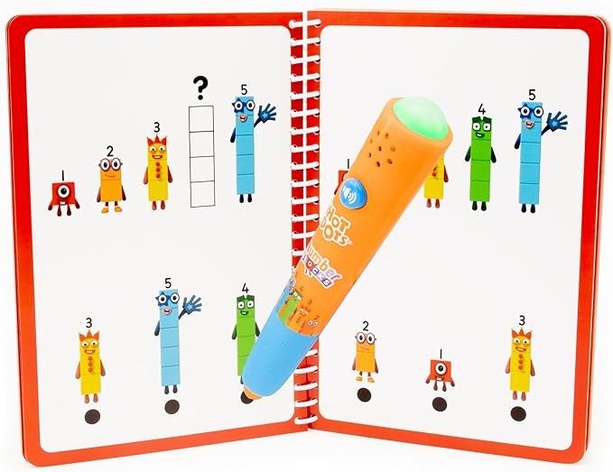 Educational Insights Hot Dots Numberblocks Workbook Numbers 1-10 with Interactive Pen, 75+ Activities, Gift for Kids Ages 4+