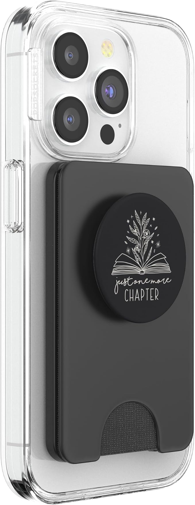 Just One More Chapter Floral Book Lover Reading Design PopSockets PopGrip for MagSafe