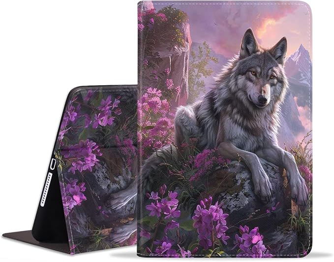 for iPad mini 7 (A17 Pro) 2024 Case/iPad mini 6 2021 Case Adjustable Stand Auto Wake/Sleep Smart Leather Cover for iPad mini 7th/6th Generation 8.3 Inch Sloth