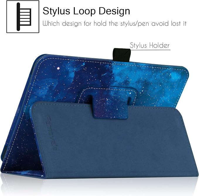 Folio Case Cover for 7-Inch Fire 7 Tablet (12th Generation 2022 Release) Not Fit for Previous 7th/9th Genration (Blugaxy)